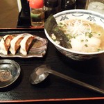 Ramen Tei Ookuni - ラーメン・餃子セット（750円）