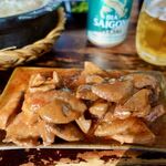 AN NAM CHÁO - gan xao 80kドン（400円）
            これはピリ辛のレバー炒め