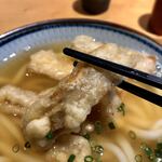 久留米うどん - 揚げ立てサクサクのごぼう天