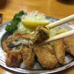 とんかつ 万平 - カキフライ（断面）