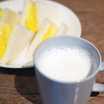 Drip-X-Cafe - ふんわりタマゴサンドモーニング、ミルク
