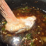 鮨げん家 - キンメ鯛頭・吟醸酒蒸し（２）