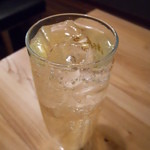 地酒ビストロ　おいち。 - りんご酒のソーダ割り