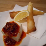 海老とカマンベールの春巻