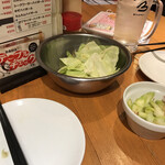 がブリチキン。 - キャベツとセロリ