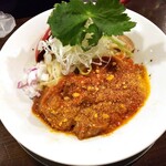 金町製麺 - 牛と浅利の塩和えそば～牛のトマト煮をのせて～