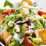 Caesar salad of domestic vegetables