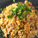 black pork fried rice