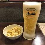 居酒屋ひらや - ビール＆お通し