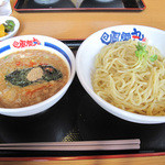 Noukou Tsukemen Fuuum Maru - 基本の濃厚魚介豚骨つけ麺750円・麺400g・あつもり(温かい麺)です。