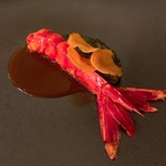 L'Oustau de Baumanière - ⑥大海老カラビネロス、ロメインレタスで包んだレモンコンフィ