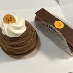 ピエール・エルメ・パリ - 左からモンブラン ア マ ファッソン、プレジールシュクレ。