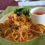 マドラウンジ - ボンゴレパスタのランチプレート