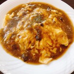 Cafe　CORTILE - 料理写真:オムライスカレーソース とろとろ玉子♪