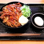 カルビ丼とスン豆腐専門店 韓丼 - うま辛 温玉カルビ丼（650円）