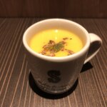 BELGIAN BEER KITCHEN Miyabi - お通しのかぼちゃのスープ