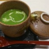 本格肉料理 丸小 - ほうれん草のコーンスープ