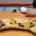 柚木元 - 岐阜産コガモと真鴨 ネギソース カリフラワー ミニ人参 イエロータナップ（黄色カブ）