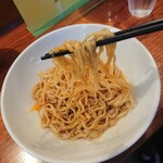 浜堂ラーメン - 麺のリフトアップ