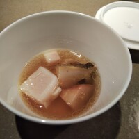 クラフタル - 二品目：鮑とセップのスープ