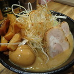 煮干し中華そば 一剣 - 味噌！ネギがいいね～