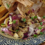 煮干し中華そば 一剣 - 紫玉ねぎ