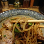 煮干し中華そば 一剣 - ニラが合いますね～