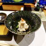 鮨匠 のむら - ［2019/10］酒肴⑥ たらの白子のリゾット いつの間にかのむ一番人気 シャリと焼くのがのむら流