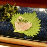 鮨匠 のむら - ［2019/10］酒肴⑩ 天然しまあじ 1.5kgものを2日熟成