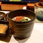 鮨匠 のむら - ［2019/10］酒肴⑪ 茶碗蒸し いくらは腹開け直後、30秒つけ