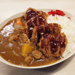 トンテキ食堂8 - 金のジャワモント風カツカレー(1150円)+プラスカツ2枚(300円)