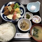 魚たつ - カキフライ定食（税込950円）
