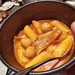 ハヌリ - トッポギ、少し甘めの味付け