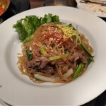 ハヌリ - チャプチェ、もちもちしていて美味しかったです。