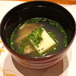 麻布六角 - 鮟鱇と豆乳の豆腐のお椀