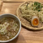 太閤うどん - 月末【太閤ラーメン】の日に豚と白ネギのつけ麺大盛