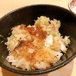 はらまさ - カニの味たっぷりのご飯とお焦げ
