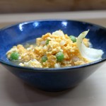 家庭料理 小川 - ゆりね えんどう玉子とじ