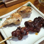 やきとり 正や - 肩ロース、背ぎも