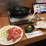 なみかた羊肉店 めえちゃん食堂 - なみかた羊肉店 めえちゃん食堂(山形県米沢市東)義経焼 元祖 1,300円