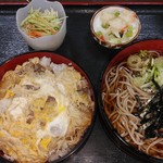 月見 大町店 - 冷しそばセットミニ牛丼付