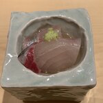 鮨 由う - 高知県産 縞鯵 煎り酒で