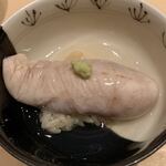 鮨 由う - 虎河豚の白子 シャリ添え