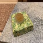 鮨 由う - あおさのりの玉子焼き