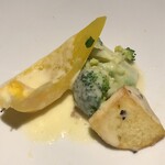 トラットリア ヴィヴァーチェ - 彩り野菜のチーズフォンデュ　アップ