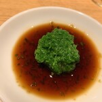 新橋 いっぱし - 青ネギと生姜醤油