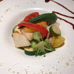 丿貫 - 丿貫(十数種類の彩り野菜の温サラダ)