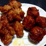 日本一 - 料理写真:竜田揚げ&肉だんご