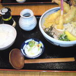 熟成うどん なかや - 海老天ぶっかけ(冷)