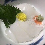 尾野旅館 - スミイカ（コウイカ）の刺身